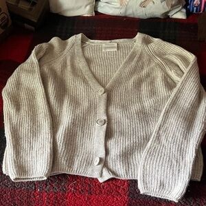 Armedangles Cotton-Wool Gray Sweater Cardigan